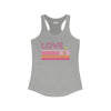 Pickleball Striped LOVE Racerback Tank • Women's