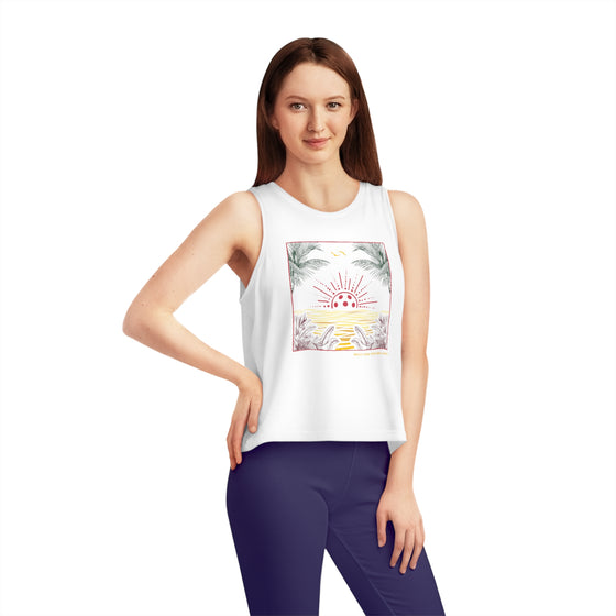 Pickleball Beach Cropped Tank • Women's