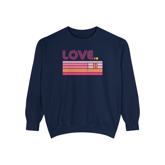 Pickleball Striped LOVE Sweatshirt • Women's