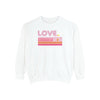 Pickleball Striped LOVE Sweatshirt • Women's