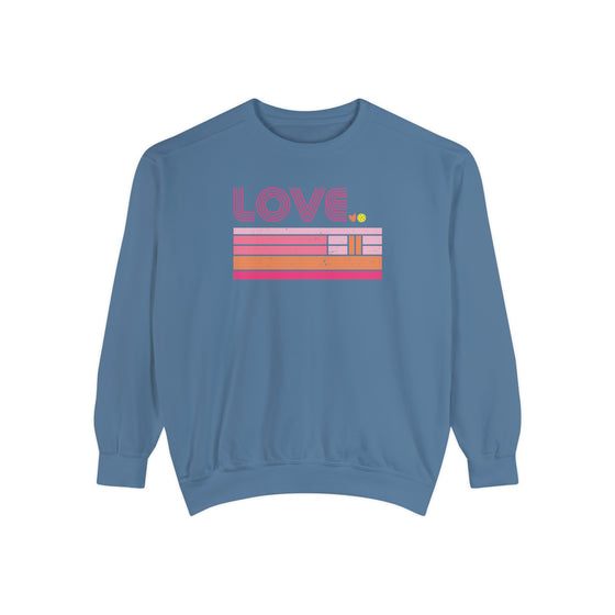 Pickleball Striped LOVE Sweatshirt • Women's